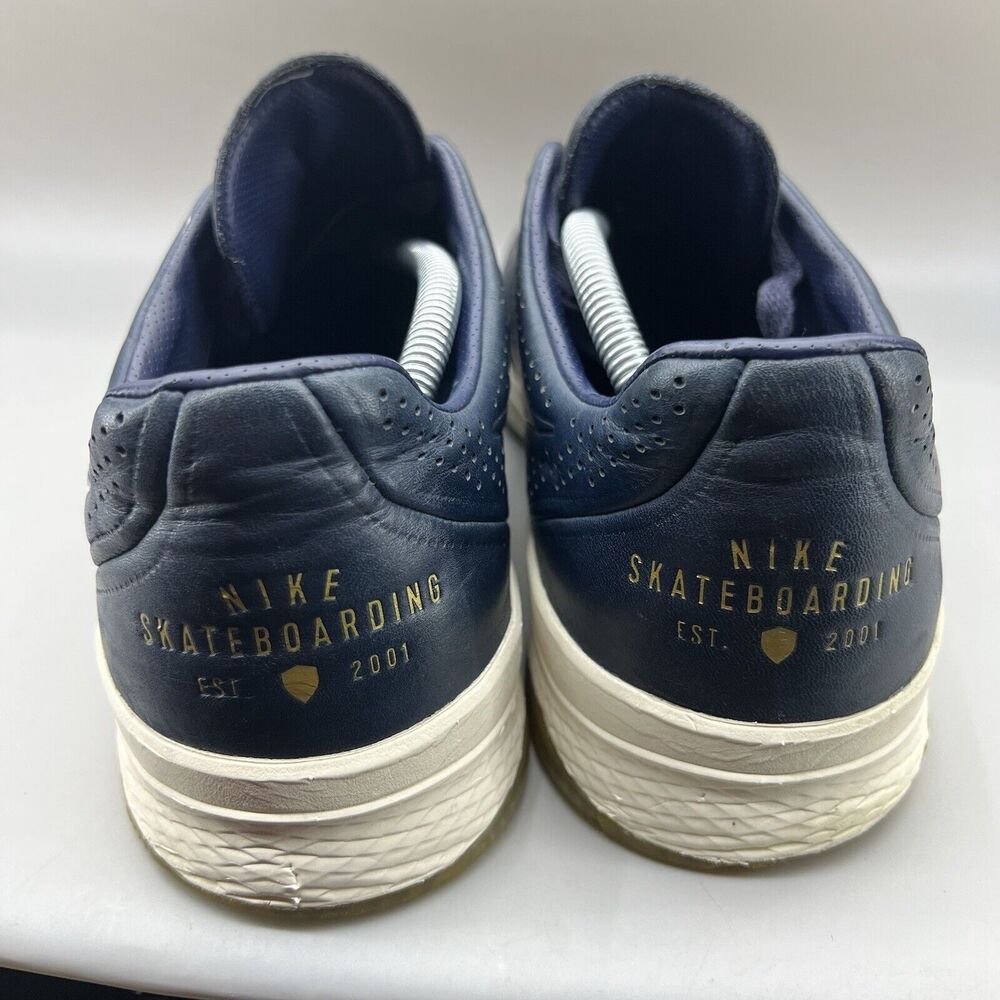 Nike Paul Rodriguez 9 SBxFB Sneakers Men’s Size 12 Blue White Leather‎ Low Shoes - Picture 4 of 12
